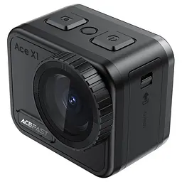 Екшн-камера Acefast X1 4K sports waterproof IPX8 Black - мініатюра 2