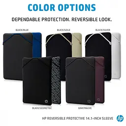 Чохол для ноутбука HP 14" Protective Reversible Black/Blue Laptop Sleeve (2F1X4AA) - мініатюра 6