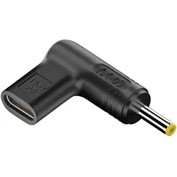 Перехідник живлення для ноутбуків PD Type-C DC 19.5V 4.0 x 1.7мм (HP)