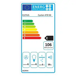 Витяжка телескопічна Eleyus BREEZE 470 50 BL - мініатюра 4