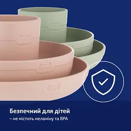 Набір дитячого посуду LOVI Nude з кружкою (21/533_bei) - мініатюра 2