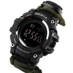 Годинники чоловічі наручні Besta Tactical з компасом (Зелений) - мініатюра 2