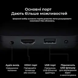 Xiaomi Mi Box S 4K 2nd Gen 2/8Gb, Смарт ТВ 4K HDR приставка міжнародна глобальна версія, медіа плеєр (MDZ-28-AA) - мініатюра 9