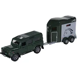 Ігровий набір TechnoDrive Land Rover з причіпом і фігурками коней (520460.270)