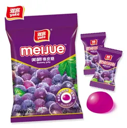 Жувальні цукерки Yake Meijue Gummy Jelly Grape 100г - мініатюра 2