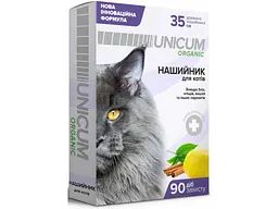 Нашийник для тварин Unicum Organic від бліх та кліщів для котів 35 см (4820150202118)