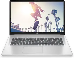 Ноутбук HP 17-cn4000ua 17.3 FHD IPS AG, Intel 7-150U, 16GB, F1024GB, UMA, DOS, сріблястий (B23C3EA)