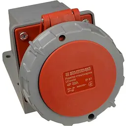 Розетка стаціонарна АСКО серії UСombi 4P 32A IP 67