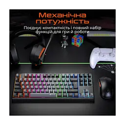 Клавіатура Meetion MK14 Bluetooth/USB Type-C Black (MT-MK14-A-RUA) - мініатюра 4