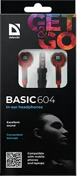 Навушники Defender Basic-604 Black-Red (63605) - мініатюра 4