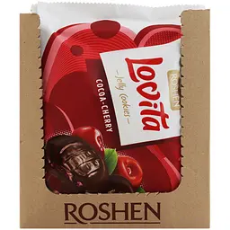 Печиво Roshen Lovita Jelly Cookies Cocoa-cherry 420 г (889197) - мініатюра 4