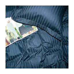 Постільна білизна MirSon SatinStripe 30-0021DarkBlue 175х210 Двоспальний (2200005255766) - мініатюра 6