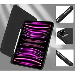 Чохол-книжка BeCover Tri Fold Soft TPU з кріпленням Apple Pencil для Apple iPad Pro 11 2020/2021/2022 Black (711109) - мініатюра 9