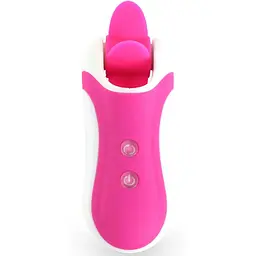 Стимулятор з імітацією оральних ласк FeelzToys Clitella Oral Clitoral Stimulator Pink - мініатюра 4