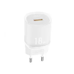 Мережевий зарядний пристрій XO L157 1USB QC3.0 18W charger Біле - мініатюра 3