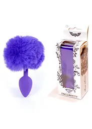 Анальна пробка Jawellery Silikon PLUG Bunny-Tail Purple Boss Series 64-00101 100354