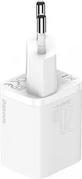 Зарядний пристрій Baseus Super Si 1C 20W With Simple Wisdom Data Cable Type-C/iP 1m White (TZCCSUP-B02) - мініатюра 2