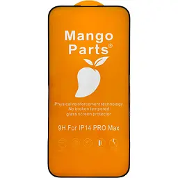 Захисне скло Mango 9D Full Cover Tempered Glass для Apple iPhone 14 Pro Max (Black) [73364] - мініатюра 2