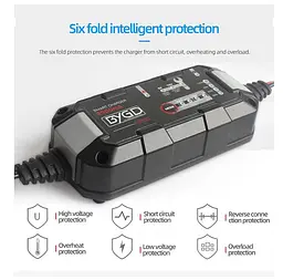 Зарядное устройство для аккумулятора BYGD F3500 6V/12V (MF,WET,AGM,GEL) - мініатюра 4