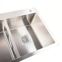 Кухонна мийка Platinum Handmade HDB з нержавіючої сталі 3 мм прямокутна 78x48x23 см (000036122) - мініатюра 4