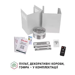Витяжка декоративна похила Perfelli VICCO 5HSR BIANCO - мініатюра 9