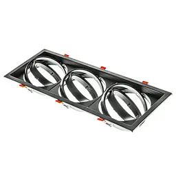 Світильник врізний поворотний Brille ML-020/3 AR111 BK 48-024 - мініатюра 5