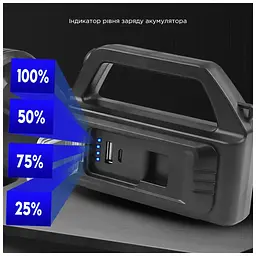 Ліхтар Quantum Tracker 3W LED+COB з функцією Power Bank (QM-FL1063) - мініатюра 8