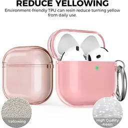 Чохол AhaStyle Silicone Case для Apple AirPods 4 Transparent Pink [CP-WG164-CPK] [133824] - мініатюра 2