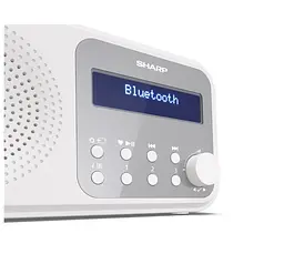 Радіоприймач портативний Sharp DRP420WH DAB+, FM, Bluetooth, батарейки, мережа - мініатюра 4