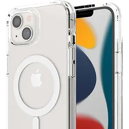 Оригінальний протиударний чохол Gear4 Crystal Palace MagSafe для iPhone 13/14/15 (6.1") Прозорий - мініатюра 8