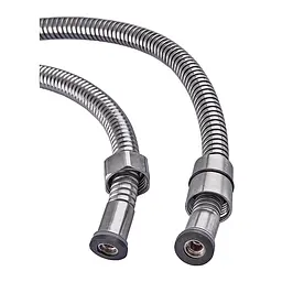 Шланг для душу Zerix Shower hose-SUS-175cm в обплетенні з нержавіючої сталі ZX4925, Нержавіюча сталь - мініатюра 2