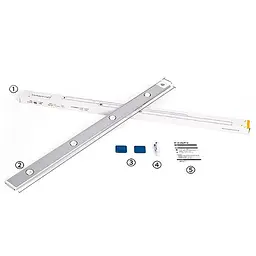 Сенсорний світильник LED з датчиком руху MZ-L1602 (40*10*400mm) White - мініатюра 3