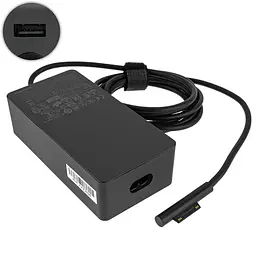 БЖ для планшета MICROSOFT 15V 6.3A 102W 6pin Чорний (Surface Pro 5 Pro 6 Pro 4 Pro3 Book)(без сетевого кабеля!)