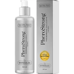 Масажна олія з феромонами для чоловіків PheroStrong Massage Oil Exclusive, 100 мл