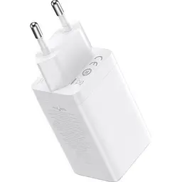 Мережевий зарядний пристрій Baseus GaN5 Pro Fast Charger 2C+U 65W + Cable USB-C White [CCGP120202] [98871] - мініатюра 4