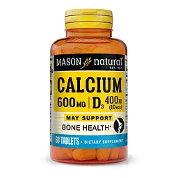 Вітаміни та мінерали Mason Natural Calcium 600 mg mg Plus Vitamin D3, 60 таблеток
