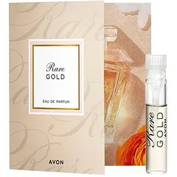 Листівка з пробним зразком Парфумерної води Avon Rare Gold для неї 0.6 мл