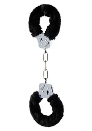 Наручники Toy Joy Furry Fun Cuffs 28 см чорний - мініатюра 2
