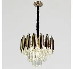 Компактна каскадна кришталева люстра Artlight 88128/400, золото, 6 ламп E14, Ø40,4 см, від 6-15 м² - мініатюра 3