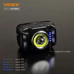 Налобний світлодіодний ліхтарик Videx VLF-H035C 410 Lm 5000 K (VLF-H035C) - мініатюра 9