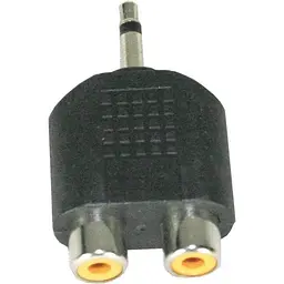 Перехідник TCOM Jack 3.5 тато на 2 Rca мама