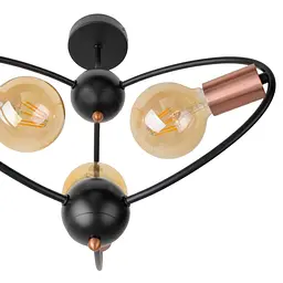Люстра Brille лофт стельова в спальню Е27 60W G (BL-997S/3) - мініатюра 2