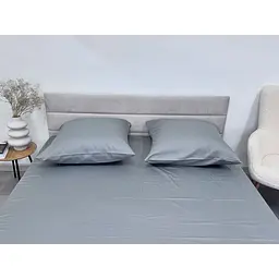 Наволочка Ecotton Natural Grey сатин 70х70 см 2 шт. сіра (24751) - мініатюра 6