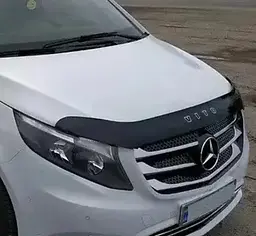Дефлектор капоту мухобійка Mercedes-Benz Vito (W447) c 2014- Євро Кріплення (Vip Tuning) MRD12 - мініатюра 2