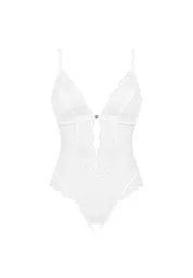 Еротичне боді Obsessive Heavenlly XL/2XL білий - мініатюра 6