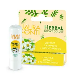Бальзам для губ Laura Conti Nourishing Herbal з екстрактом ромашки й абентом