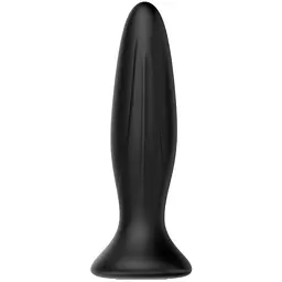 Анальна пробка з вібрацією LyBaile Mr.Play Vibrating Butt Plug Black, 12.8х3.1 см, чорний