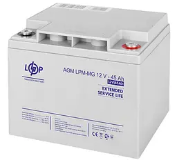 Акумуляторна батарея AGM мультигель LogicPower LPMMG1245 12 В 45 А·год - мініатюра 1