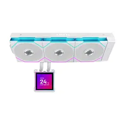 Система рідинного охолодження Lian Li HydroShift II LCD-S 360CL White (G89.GHS2LCDS36CW.00) - мініатюра 2
