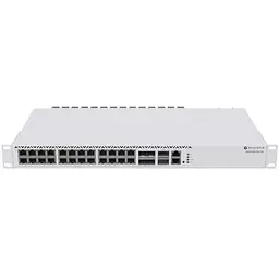 Комутатор Mikrotik CRS326-4C+20G+2Q+RM, 1x10/100, 20x2.5G, 4xCombo 10G Ethernet/SFP+, 2x40G QSFP+,